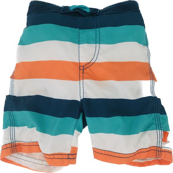 Lassig Swim Shorts Boys 18 Month Toddler Baby Striped Diaper Colorful Trunks - Picture 1 of 8